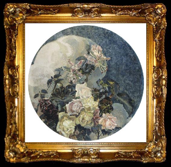 framed  Mikhail Vrubel Roses and Orchids,, ta009-2